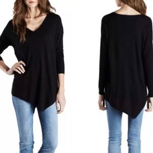 Joie Armelio Sweater Asymmetric hem Black